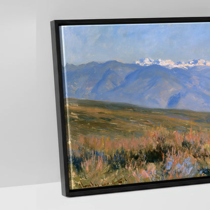 High Country Spirit - artwork detail in a black float frame