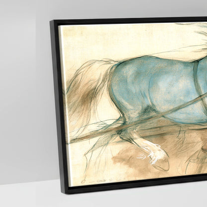 The Blue Draught Team - artwork detail in a black float frame