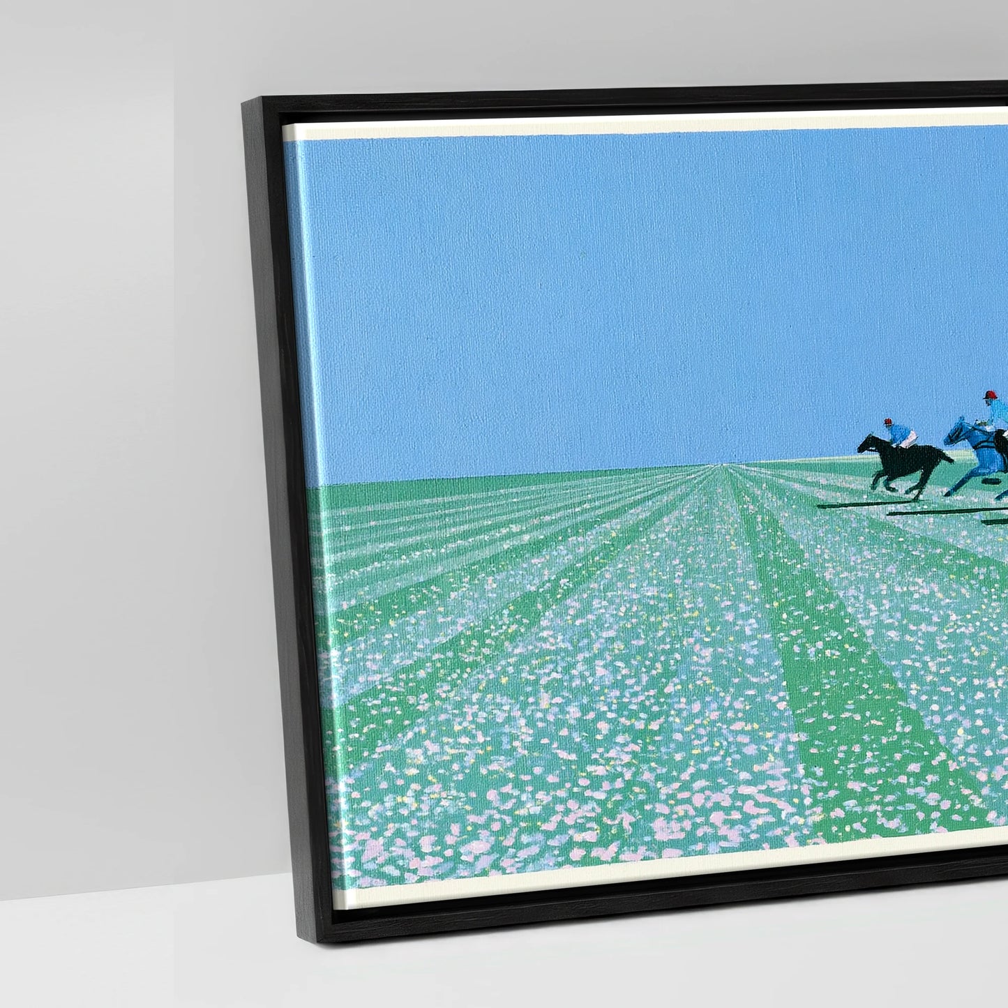 Rhythm of the Chukka - artwork detail in a black float frame