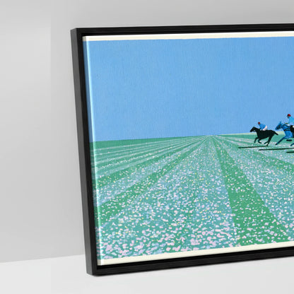Rhythm of the Chukka - artwork detail in a black float frame