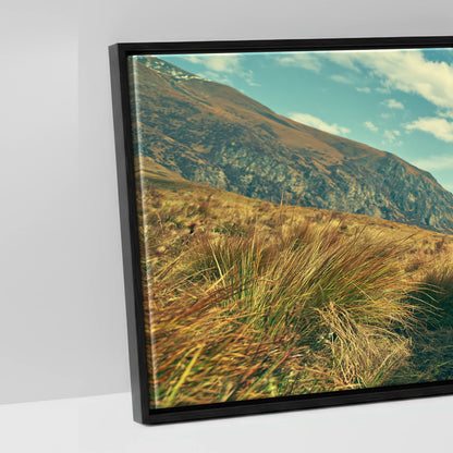 The High Pass - artwork detail in a black float frame