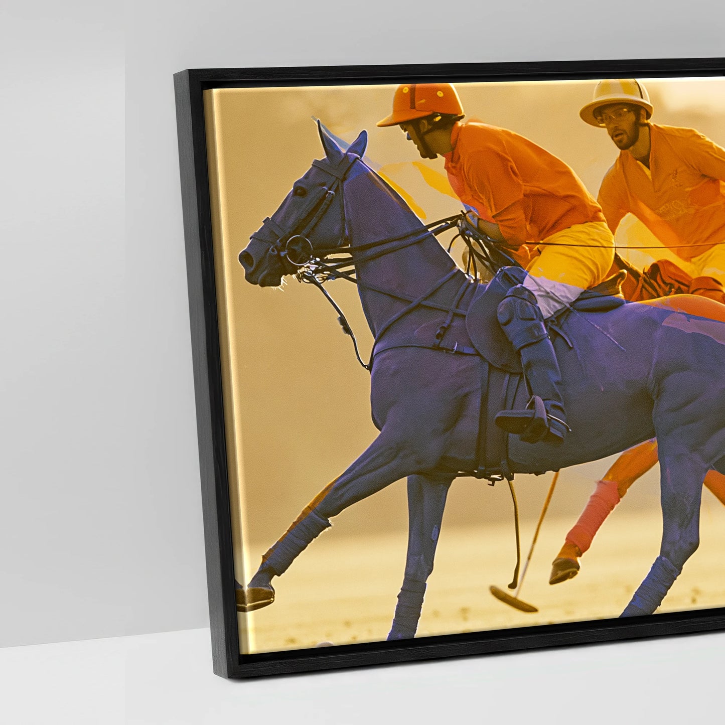 The Cobalt Charge - artwork detail in a black float frame