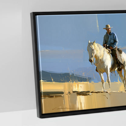 High Country Range - artwork detail in a black float frame