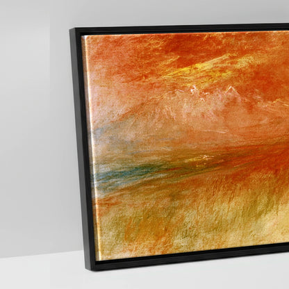 Luminous Spirit - artwork detail in a black float frame