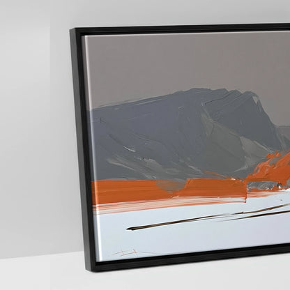 The Vivid Expanse - artwork detail in a black float frame