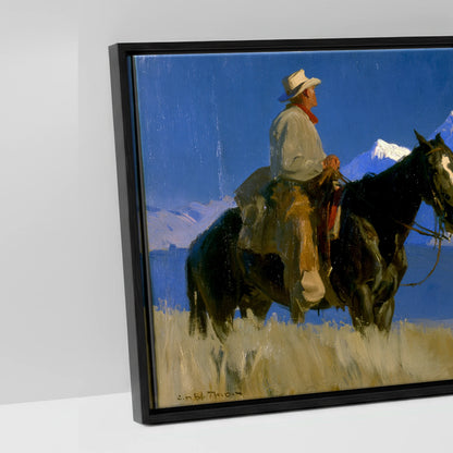 High Country Journey - artwork detail in a black float frame