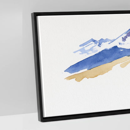 Spirit of the Ridge - artwork detail in a black float frame