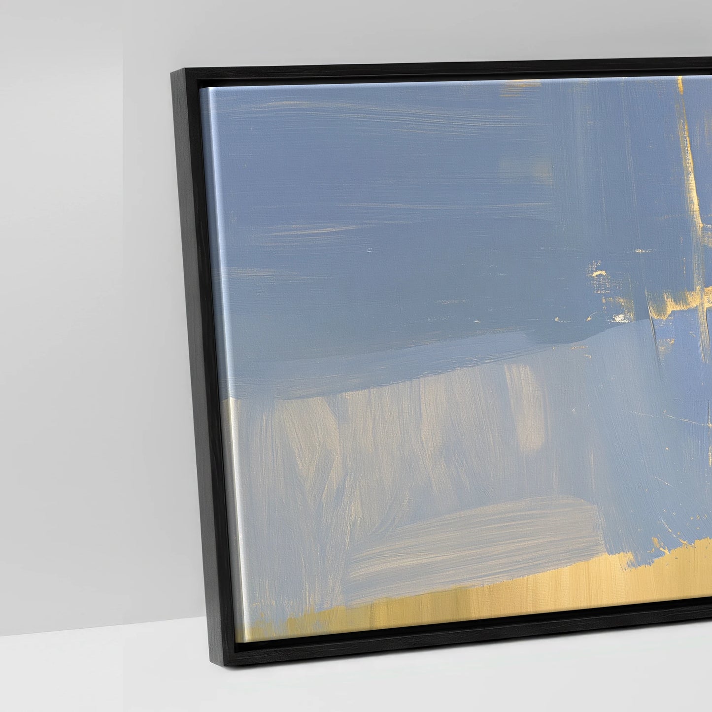 Sunlit Range Riders - artwork detail in a black float frame