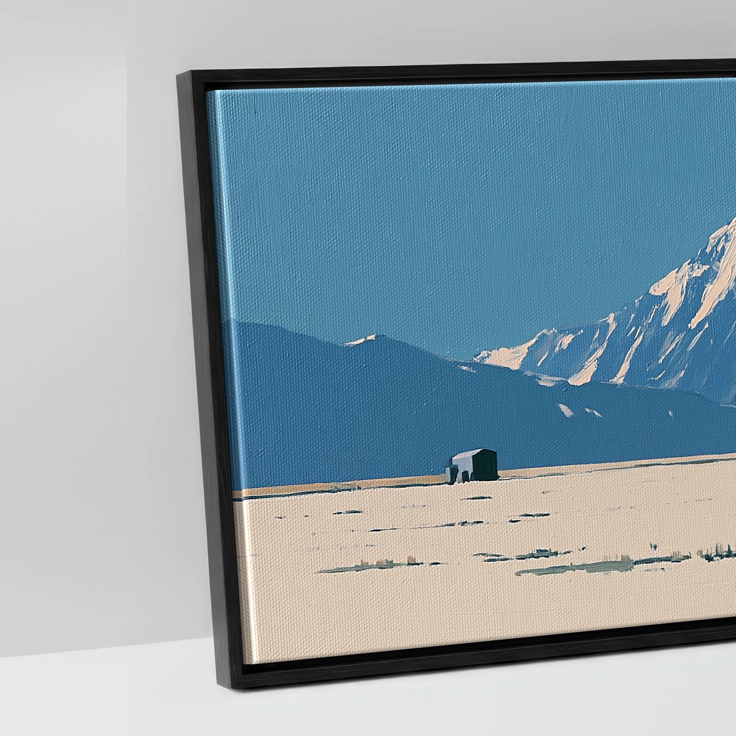 The Vast Horizon - artwork detail in a black float frame