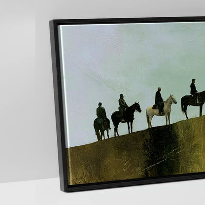 The Golden Ridge - artwork detail in a black float frame