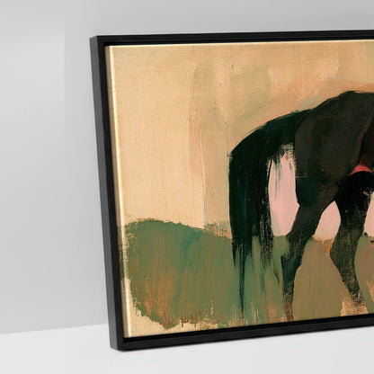 Dusk on the Ridge - artwork detail in a black float frame