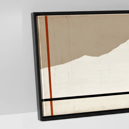 The Minimalist Pasture - artwork detail in a black float frame