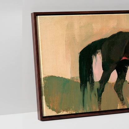 Dusk on the Ridge - artwork detail in a brown float frame