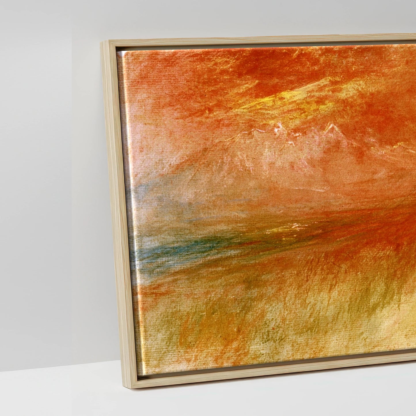 Luminous Spirit - artwork detail in a natural float frame