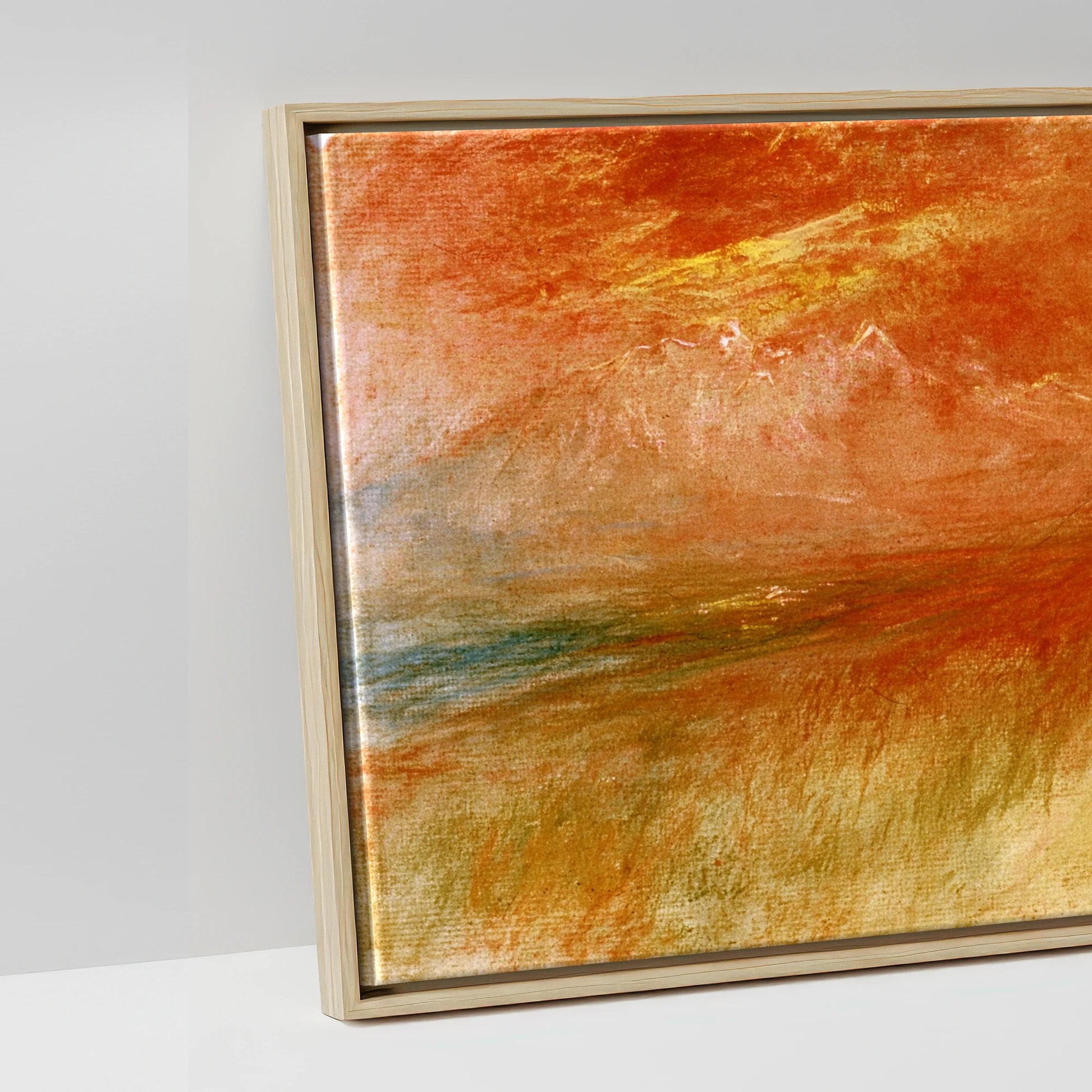Luminous Spirit - artwork detail in a natural float frame