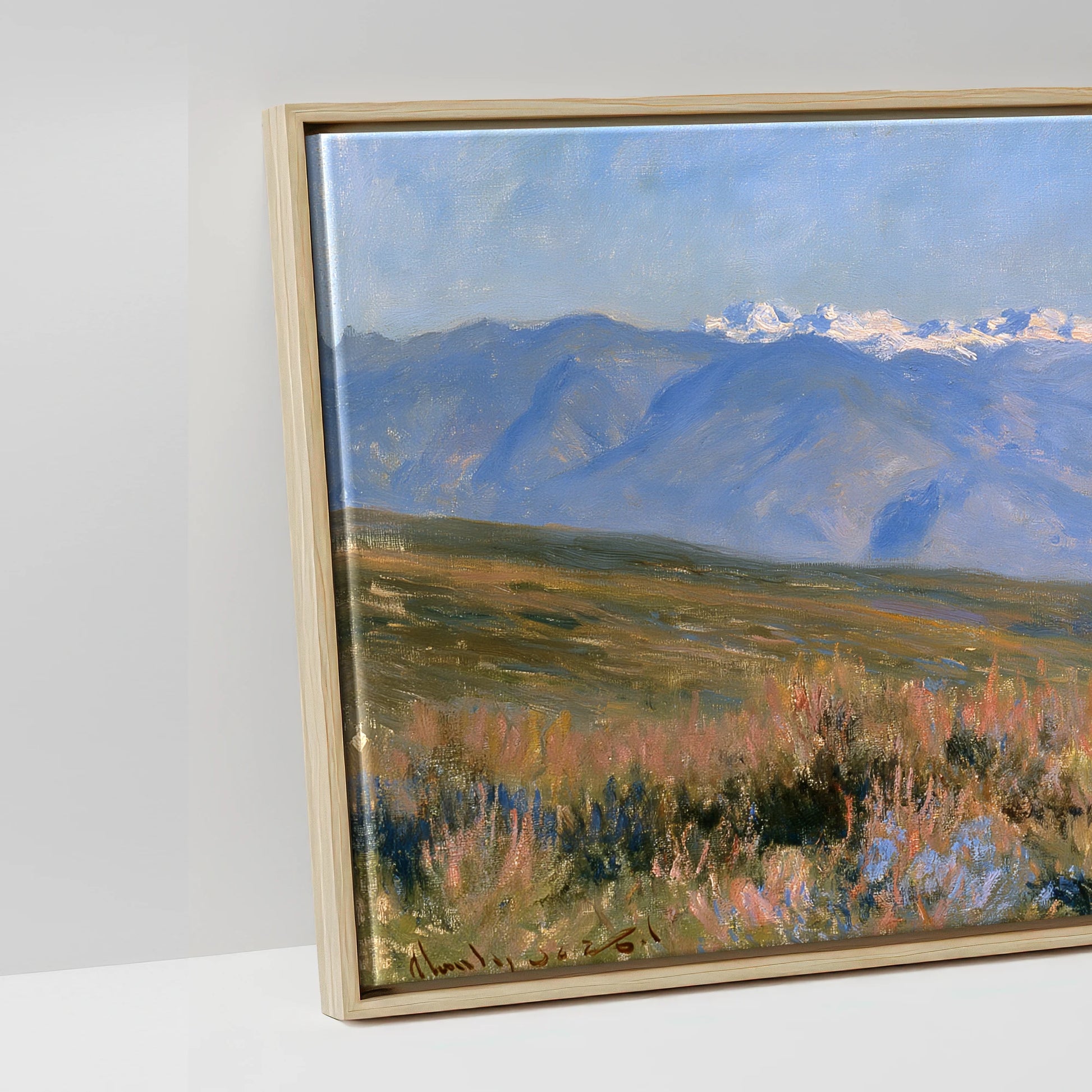 High Country Spirit - artwork detail in a natural float frame
