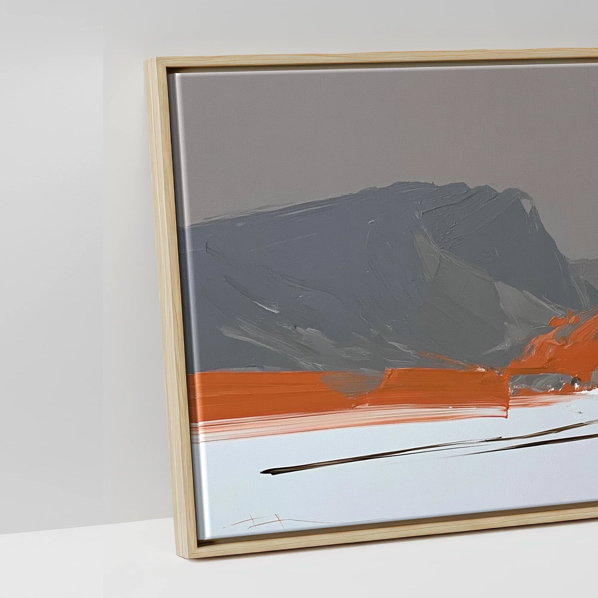 The Vivid Expanse - artwork detail in a natural float frame