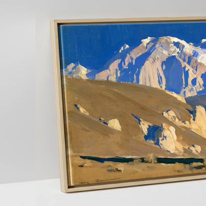 Sunlit Ridge - artwork detail in a natural float frame