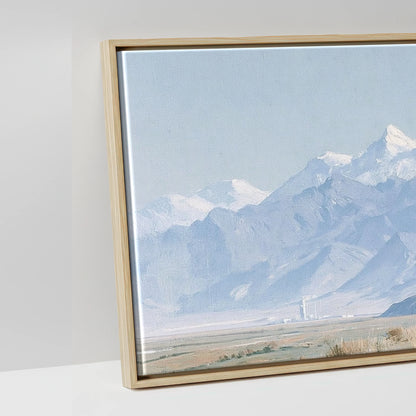 Mountain Solitude - artwork detail in a natural float frame