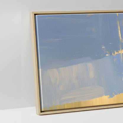Sunlit Range Riders - artwork detail in a natural float frame