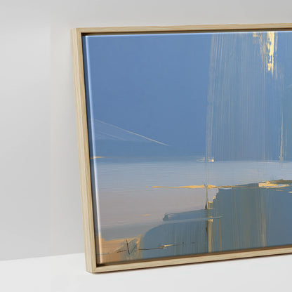 Cresting the Ridge - artwork detail in a natural float frame