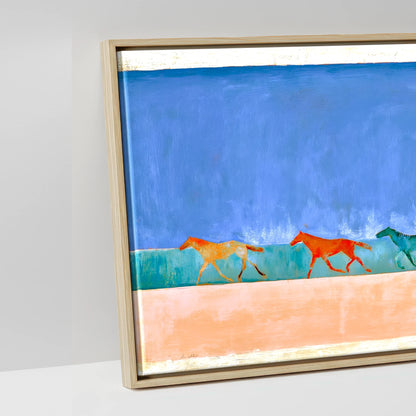 Rhythm of the Coast - artwork detail in a natural float frame