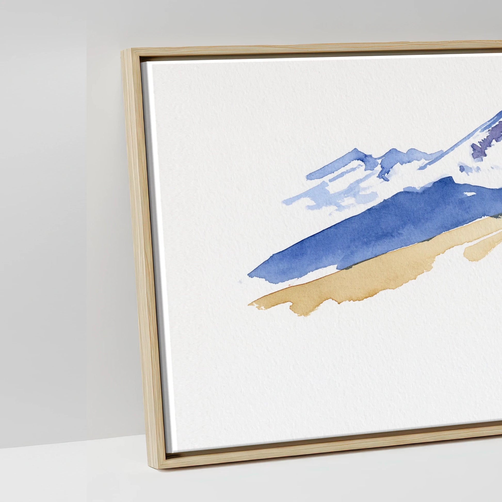 Spirit of the Ridge - artwork detail in a natural float frame