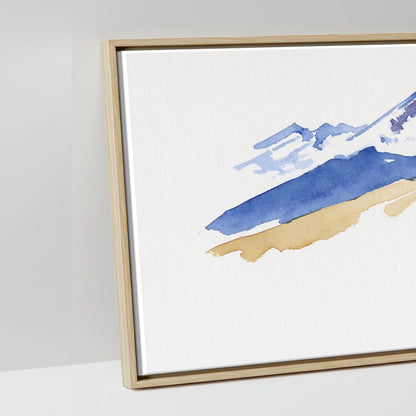 Spirit of the Ridge - artwork detail in a natural float frame