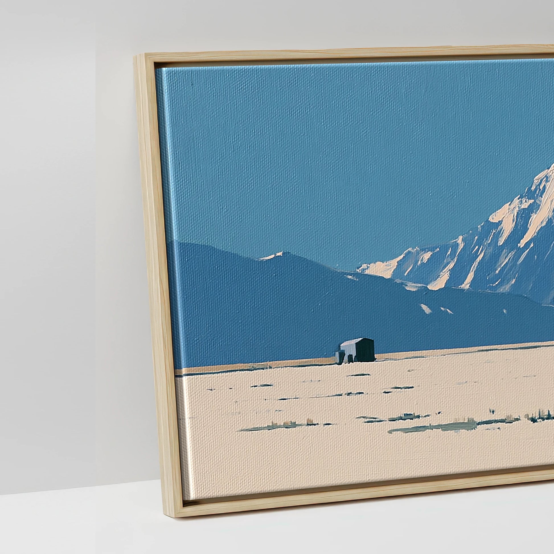 The Vast Horizon - artwork detail in a natural float frame