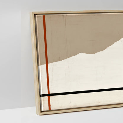 The Minimalist Pasture - artwork detail in a natural float frame