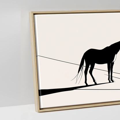 Mountain Contour Silhouette - artwork detail in a natural float frame