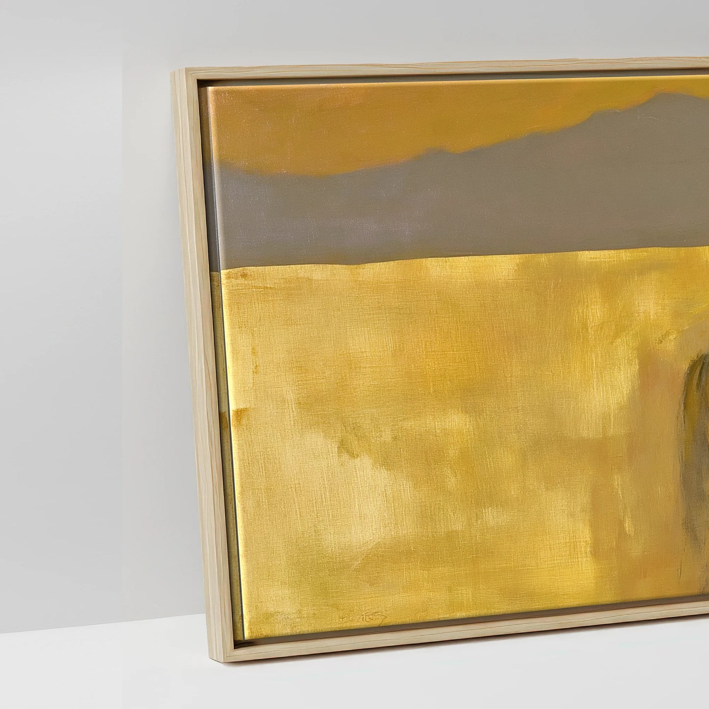 The Golden Expanse - artwork detail in a natural float frame