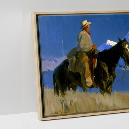 High Country Journey - artwork detail in a natural float frame