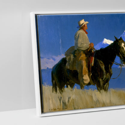 High Country Journey - artwork detail in a white float frame