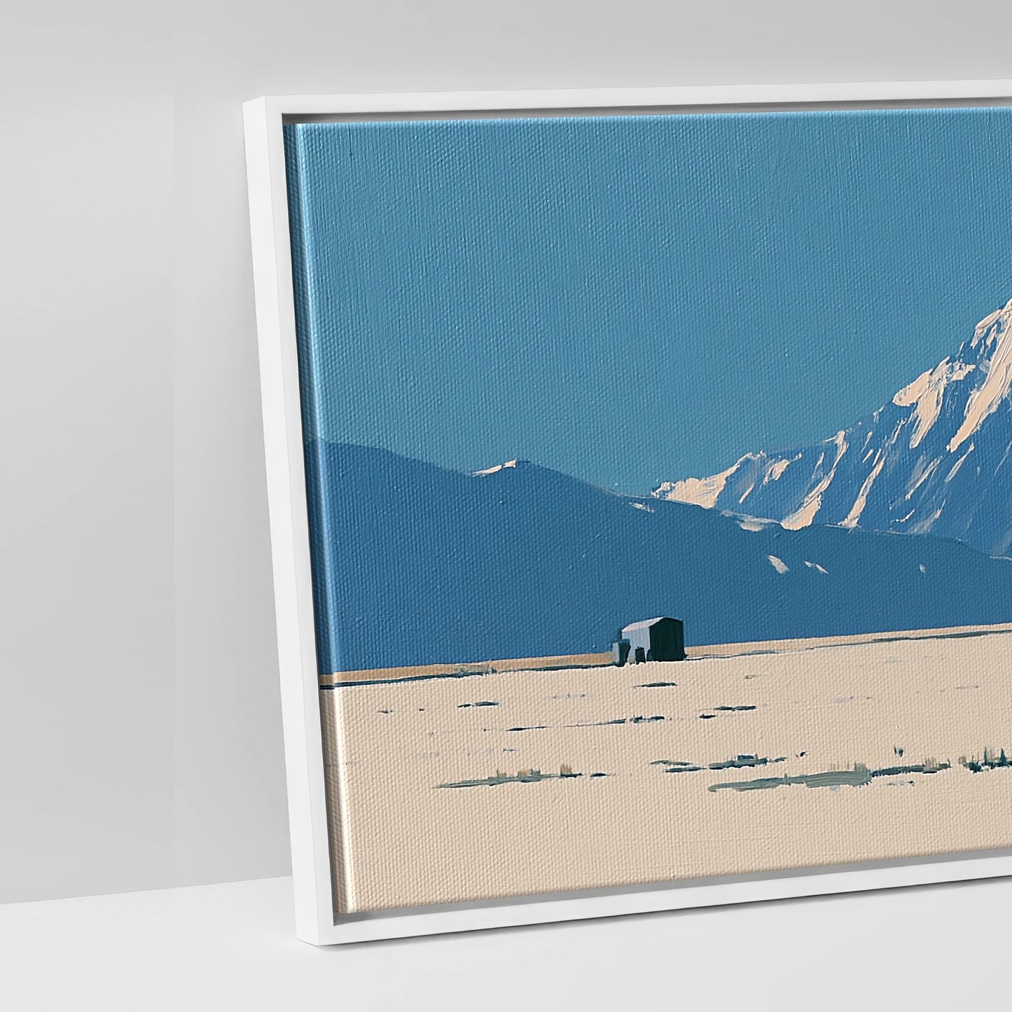 The Vast Horizon - artwork detail in a white float frame