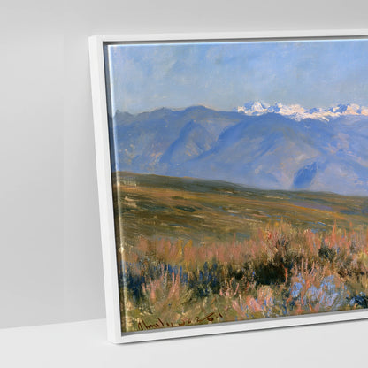 High Country Spirit - artwork detail in a white float frame