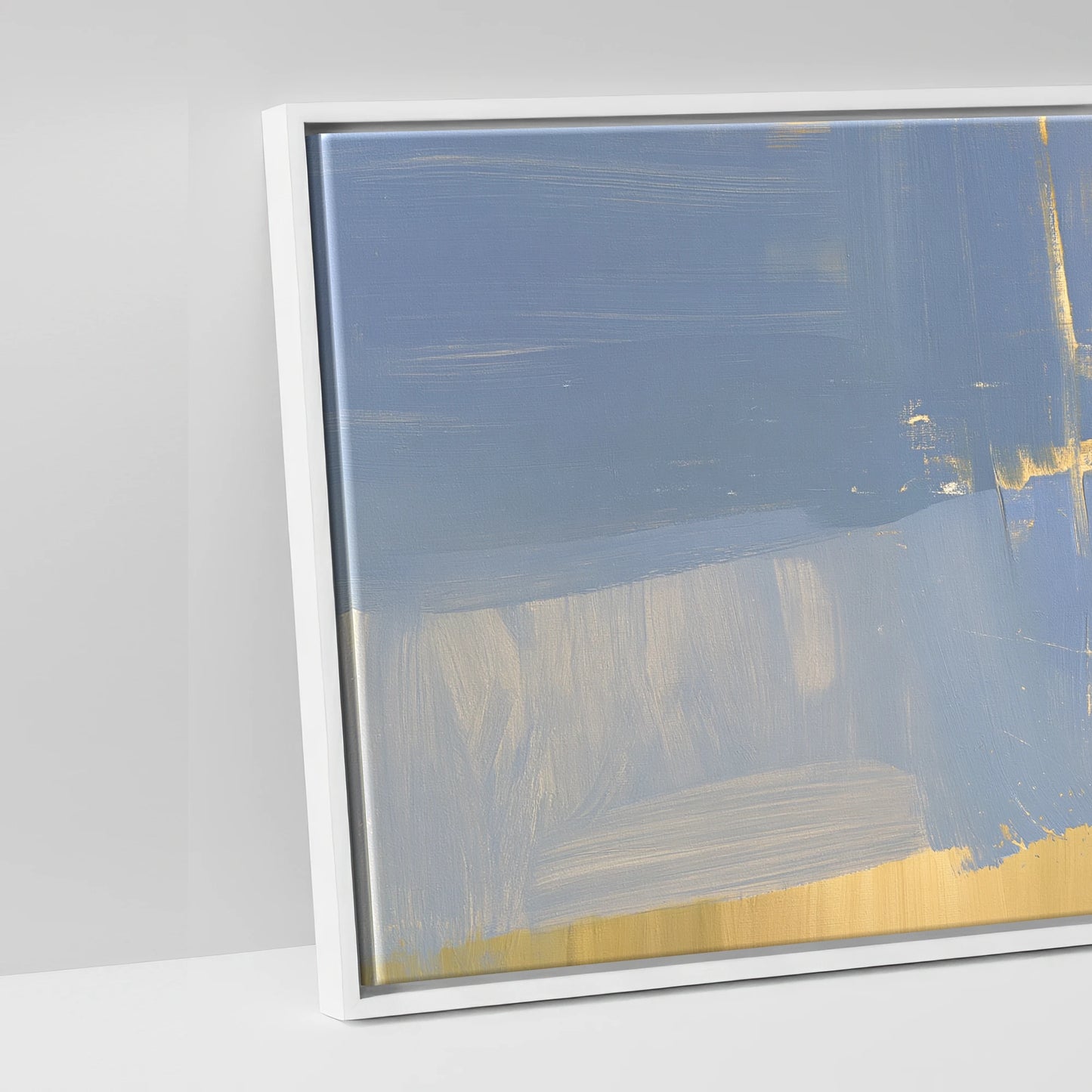 Sunlit Range Riders - artwork detail in a white float frame