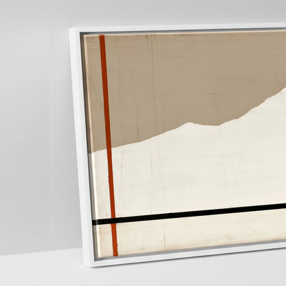 The Minimalist Pasture - artwork detail in a white float frame