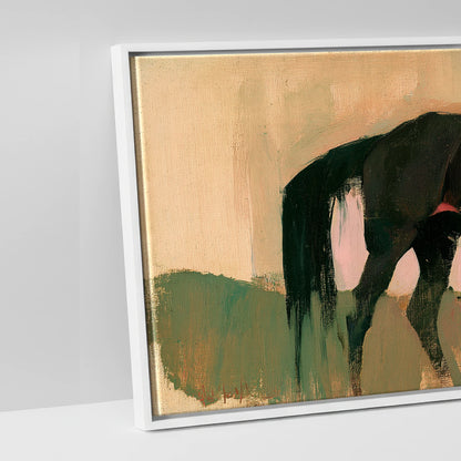 Dusk on the Ridge - artwork detail in a white float frame