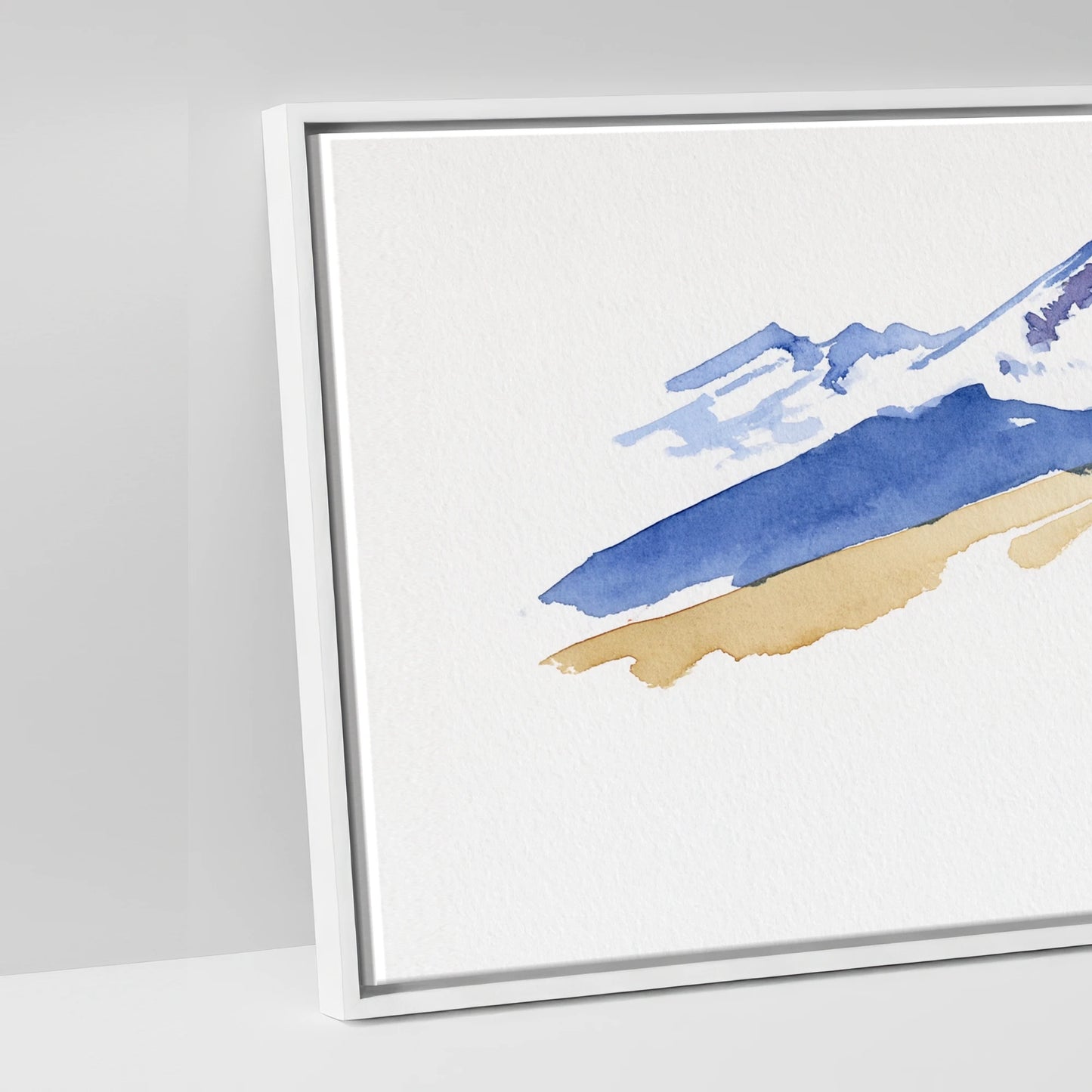 Spirit of the Ridge - artwork detail in a white float frame