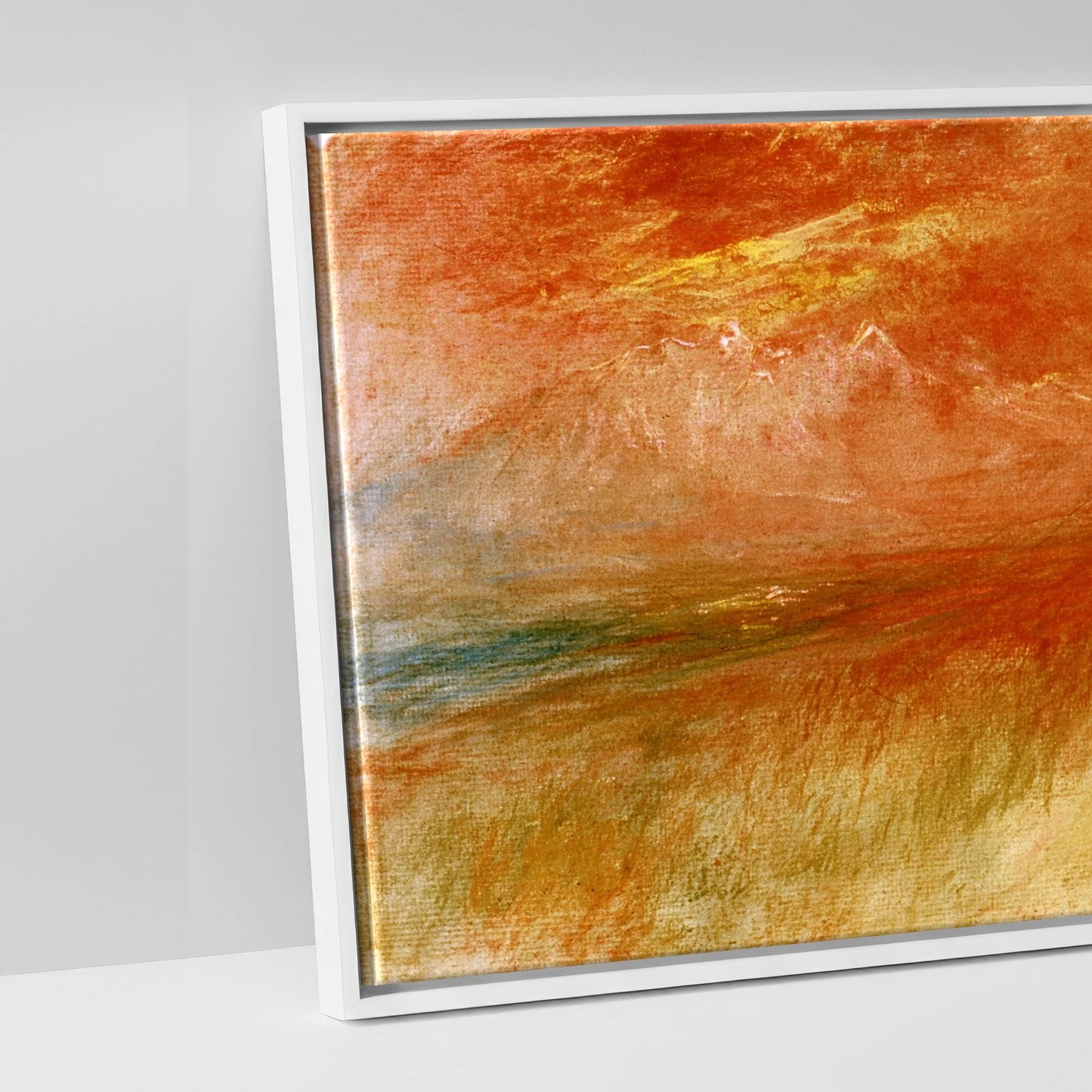 Luminous Spirit - artwork detail in a white float frame