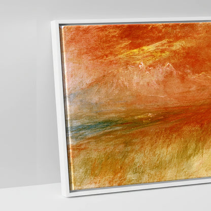 Luminous Spirit - artwork detail in a white float frame