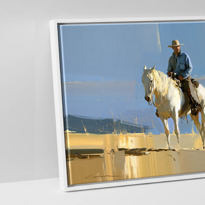 High Country Range - artwork detail in a white float frame