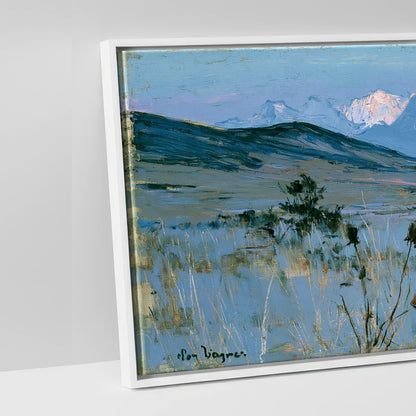 High Country Sentinel - artwork detail in a white float frame