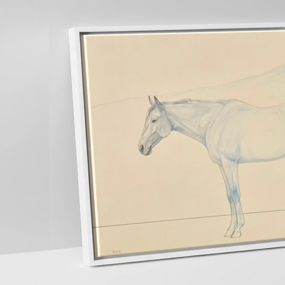 The Flowing Horizon - artwork detail in a white float frame