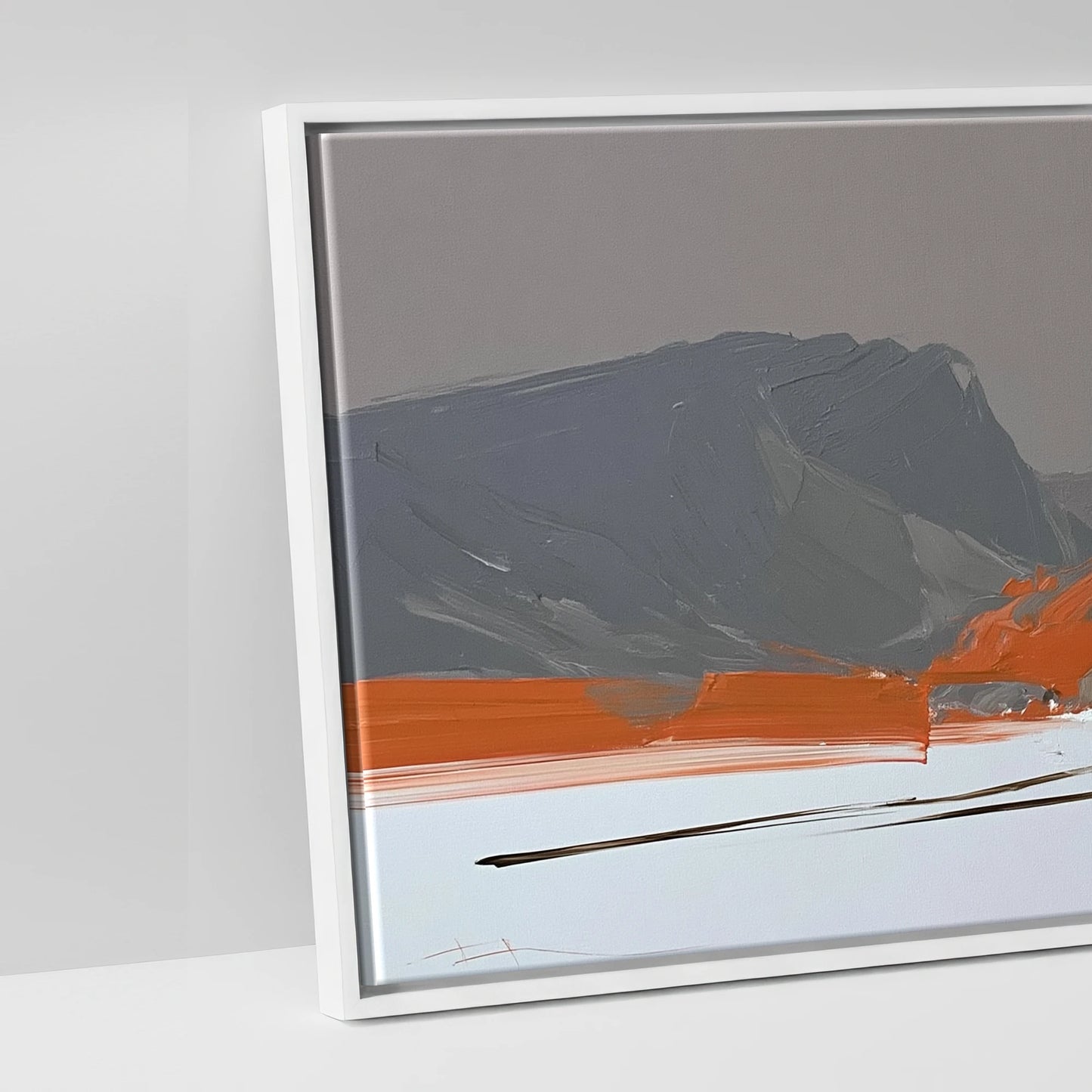 The Vivid Expanse - artwork detail in a white float frame