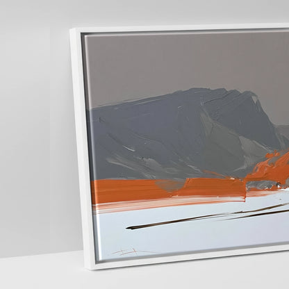 The Vivid Expanse - artwork detail in a white float frame
