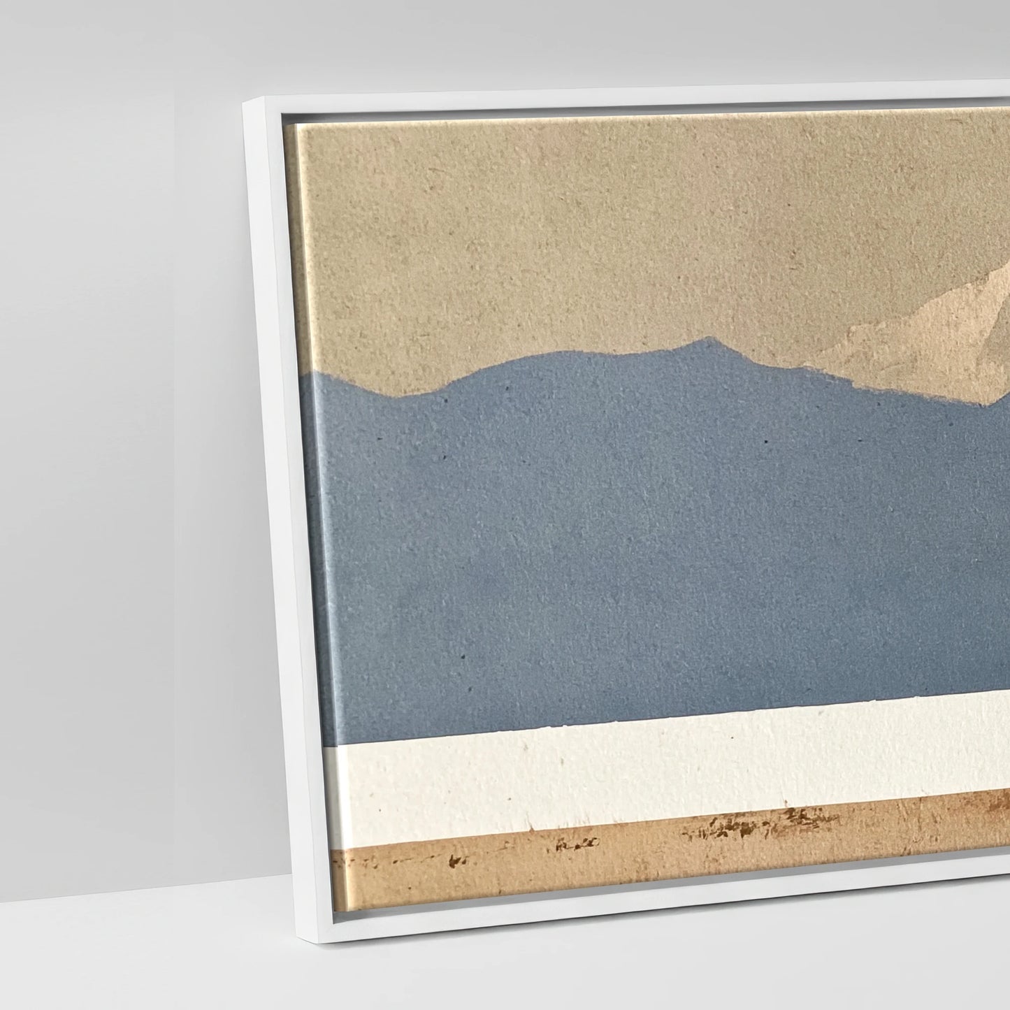 The Quiet Expanse - artwork detail in a white float frame