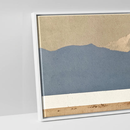 The Quiet Expanse - artwork detail in a white float frame