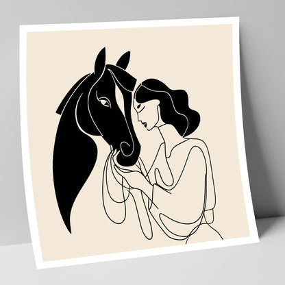 The Unspoken Bond horse & rider art print